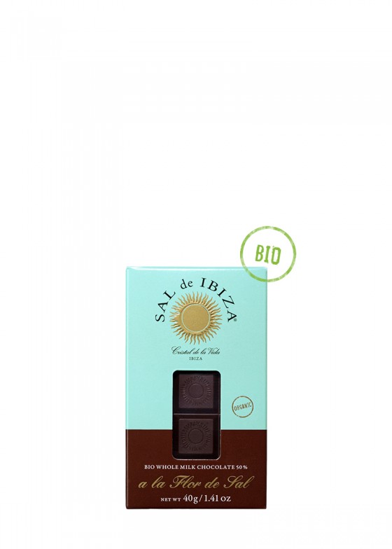 50% Organic Cocoa - with Fleur de Sel, Mini, 40 g