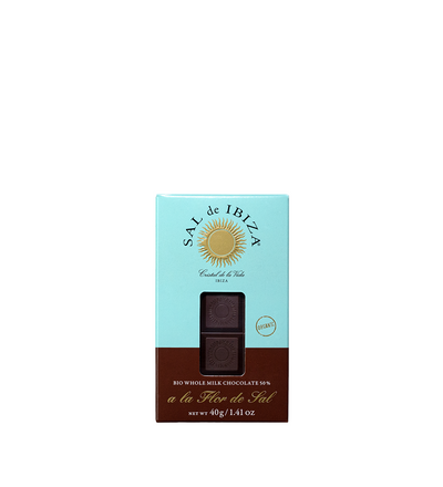 SAL de IBIZA Vollmilch Schokolade mit Fleur de Sel, 50% Kakao, Mini, 40g, BIO