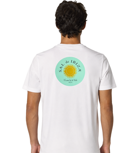 SAL de IBIZA Herren Rundhals-T-Shirt mit Logo aus Bio-Baumwolle