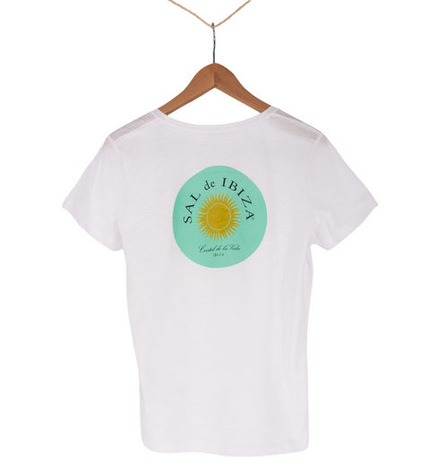 SAL de IBIZA Damen Shirt mit Logo, leichte Bio-Baumwolle
